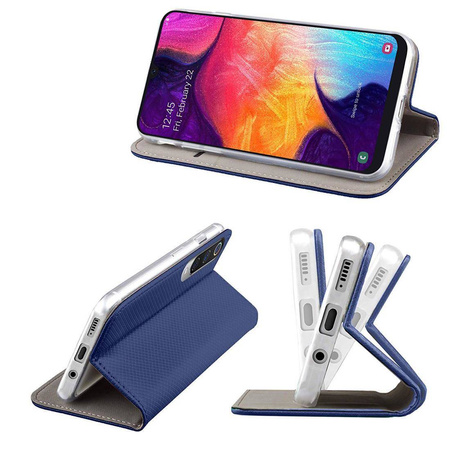 Etui HUAWEI HONOR MAGIC 4 PRO Portfel z Klapką Flip Magnet granatowe