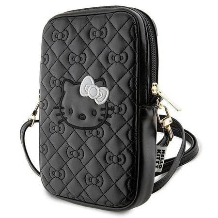 Hello Kitty Quilted Bows Strap-Tasche – Schwarz