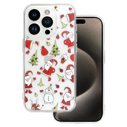 TEL PROTECT Christmas Clear Case do Iphone 16 Wzór 1