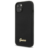 Guess GUHMP13MLSLMGBK iPhone 13 6.1 &quot;black / black hardcase Silicone Script Gold Logo