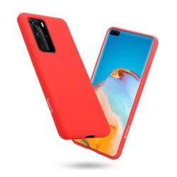 Crong Color Cover - Etui Huawei P40 Pro (czerwony)