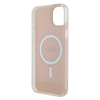 Original Handyhülle APPLE IPHONE 15 PLUS Guess Hardcase IML Iridescent MagSafe (GUHMP15MHITSP) rosa