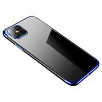 Clear Color Case Gel-TPU-Hülle mit Metallic-Rahmen für Samsung Galaxy A33 5G blau