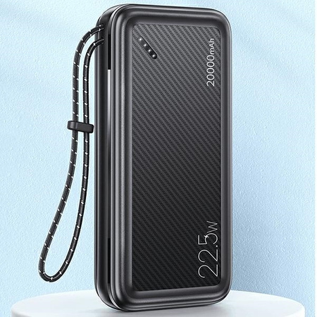 Power Bank 20000mAh PB60 22.5W 2xUSB QC3.0 + USB-C PD3.0 + Micro USB External Battery Fast Charge Usams US-CD168 black