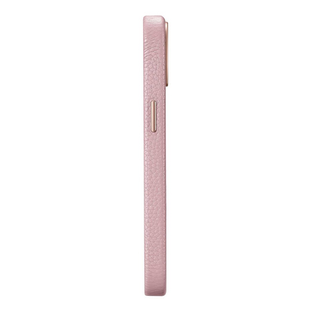 iCarer Litchi Premium Leather Case iPhone 14 Magnetic Leather Case with MagSafe pink (WMI14220709-PK)