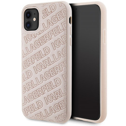 Oryginalne Etui KARL LAGERFELD Hardcase KLHCN61PQKPMP do iPhone 11 (Quilted K Pattern / różowy)