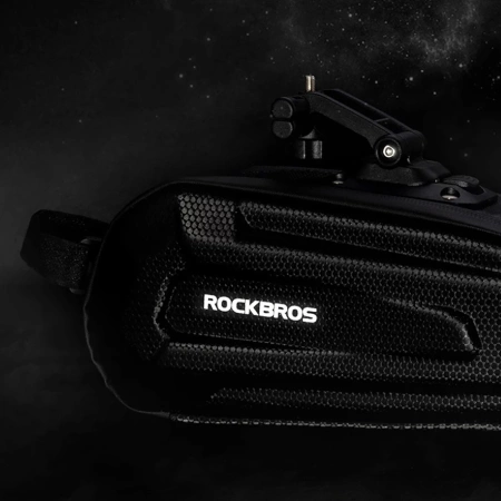 Rockbros B69 bicycle saddle bag 1.8l with easy release system - black