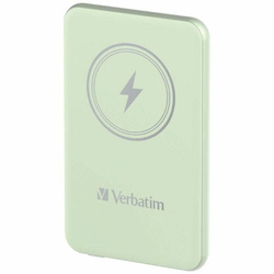 Verbatim Powerbank indukcyjny `n` Go 15W 5000mAh Wireless Magnetic zielony/green 32241