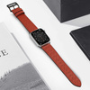 Strap Leather Leather strap for Apple Watch SE, 8, 7, 6, 5, 4, 3, 2, 1 (41, 40, 38 mm) band bracelet red