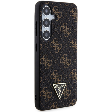 Guess GUHCS24SPG4GPK S24 S921 czarny/black hardcase 4G Triangle