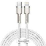 Baseus Cafule Metal Data kabel USB Typ C - Lightning 20 W Power Delivery 2 m biały (CATLJK-B02)