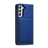 Magnet Kartenetui für Samsung Galaxy S22+ (S22 Plus) Tasche Wallet Card Holder Blau