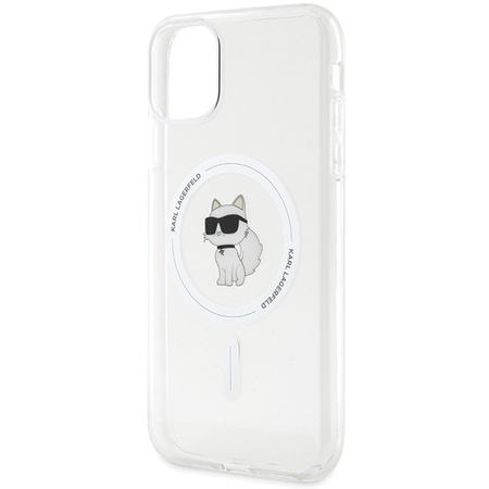 Karl Lagerfeld KLHMN61HFCCNOT iPhone 11 /Xr przezroczysty/transparent hardcase IML Choupette MagSafe