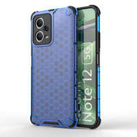 Honeycomb etui do Xiaomi Redmi Note 12 5G / Poco X5 5G pancerny hybrydowy pokrowiec niebieskie