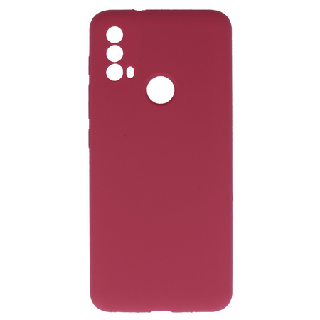 Silicone Lite Case do Motorola Moto E40/E30 bordowy