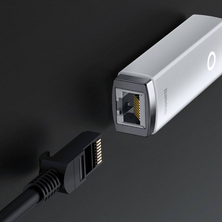 Ethernet-Adapter der Baseus Lite-Serie USB-A auf RJ45-LAN-Anschluss (100 Mbit/s) Weiß