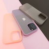 Kingxbar Plain Series case cover for iPhone 13 Pro Max silicone cover pink