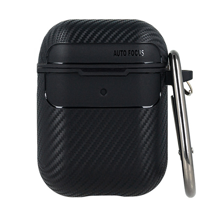 Etui Carbon do Airpods / Airpods 2 czarne