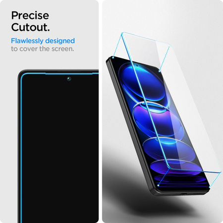 SZKŁO HARTOWANE SPIGEN GLAS.TR SLIM 2-PACK XIAOMI REDMI NOTE 12 PRO 5G / 12 PRO+ PLUS 5G / POCO X5 PRO 5G CLEAR