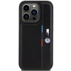 BMW Perforated Tricolor Line case for iPhone 15 Pro Max - black