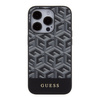 Guess nakładka do iPhone 15 Pro 6,1&quot; GUHMP15LHGCFSEK HC MAGSAFE GCUBE PU STRIPE czarna