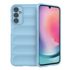 Magic Shield Case for Samsung Galaxy A24 4G flexible armored cover light blue