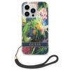 Original Handyhülle IPHONE 14 PRO Guess Hardcase Flower Strap (GUOHCP14LHFLSB) blau