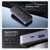 Ugreen CM662 USB 3.0 Switch 2-in-4 Switch + 2x USB-A Kabel - Schwarz