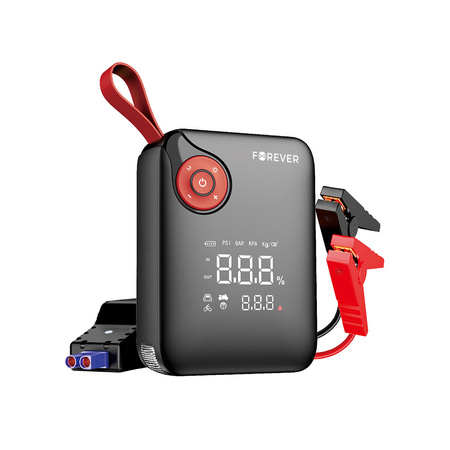 Forever jump starter 4w1 JS-400 7200mAh czarno-czerwony