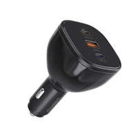 Choetech TC0024 Autoladegerät 160W 2x USB-C PD 3.1 1x USB-A - Schwarz