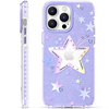 Kingxbar Heart Star Series case for iPhone 14 Plus purple star case