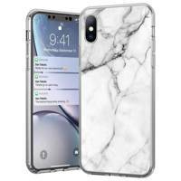 Wozinsky Marble żelowe etui pokrowiec marmur Samsung Galaxy S21 Ultra 5G biały