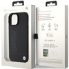 BMW Leather Hot Stamp case for iPhone 15 - black