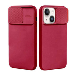 Case XIAOMI REDMI NOTE 12 5G Silicone with Camera Cover Nexeri Silicone Lens burgundy