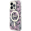 Guess GUHMP14LHCFWSP iPhone 14 Pro 6.1" pink/pink hardcase Flower MagSafe