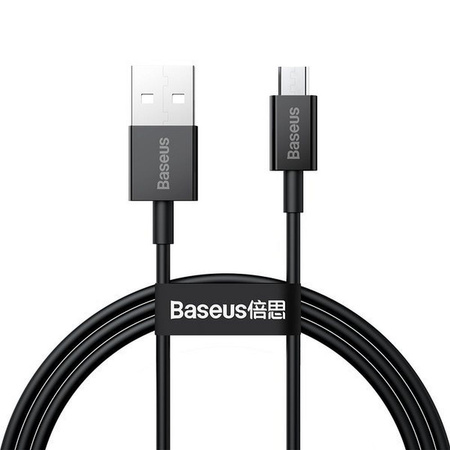 Baseus Superior kabel przewód USB - micro USB do szybkiego ładowania 2A 2m czarny (CAMYS-A01)