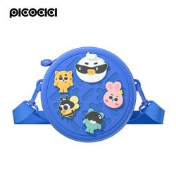 PICOCICI Mały okrągły plecak k36 niebieski