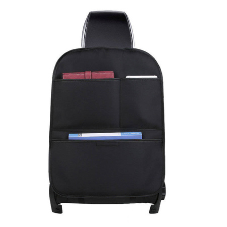 Car organizer for armchair seat black