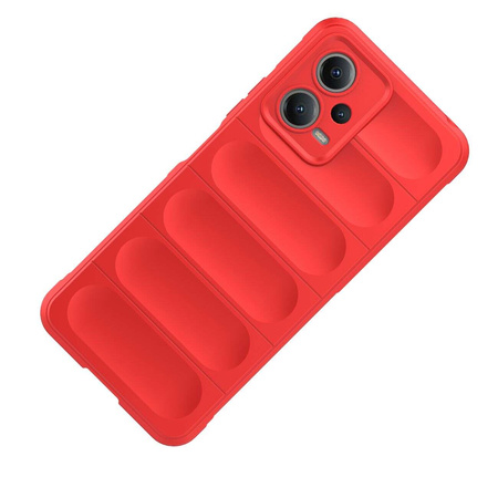 Magic Shield Case etui do Xiaomi Redmi Note 12 5G / Poco X5 5G elastyczny pancerny pokrowiec czerwone