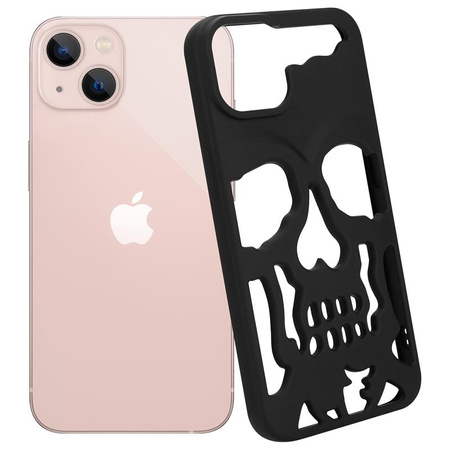 ETUI SKULL IPHONE 12 / 12 PRO, MATT BLACK / CZARNY