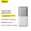 Baseus Baseus Pro 10000mAh 20W White Powerbank with USB Type A - USB Type C 3A 0.3m cable (PPBD040202)