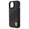 Original Case IPHONE 13 / 14 / 15 Ferrari Hardcase Perforated Waves Metal Logo (FEHCP15SPWAK) black