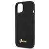 Guess GUHMP13MLSLMGBK iPhone 13 6.1 &quot;black / black hardcase Silicone Script Gold Logo