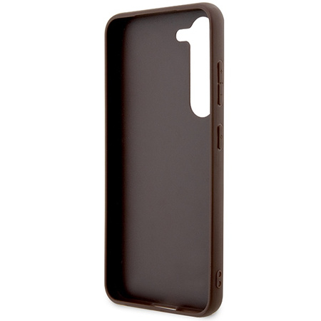 Guess 4G Metal Gold Logo case for Samsung Galaxy S24+ - brown