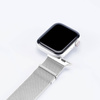 Armband für APPLE WATCH 38 / 40 / 41 MM Dux Ducis Strap Milanese silber