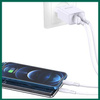 Ładowarka Sieciowa 5V/3A (2x USB) + Kabel 1m (USB - iPhone Lightning) Jokade Liangzi Dual Port Smart Charger Set (JB024) biały