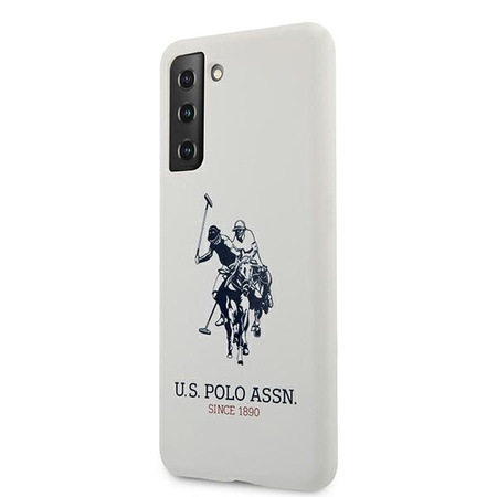 US Polo USHCS21MSLHRWH S21+ G996 biały/white Silicone Logo