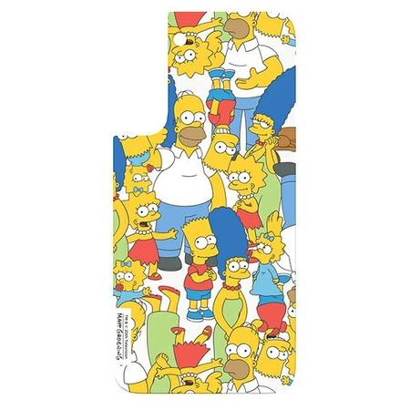 Panel Samsung GP-TOU021HOWYW do etui Frame Cover do Galaxy S22 Simpsons Mix biały/white