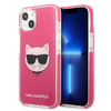 Oryginalne Etui IPHONE 13 Karl Lagerfeld Hardcase Choupette Head (KLHCP13MTPECPI) różowe