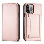 Magnetkarten-Etui für Samsung Galaxy S23+ Flip-Cover Geldbörsenständer pink